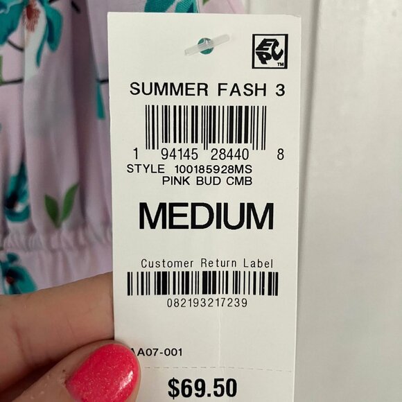 Macy's " On 34th " women's summer midi dress - Picture 4 of 4